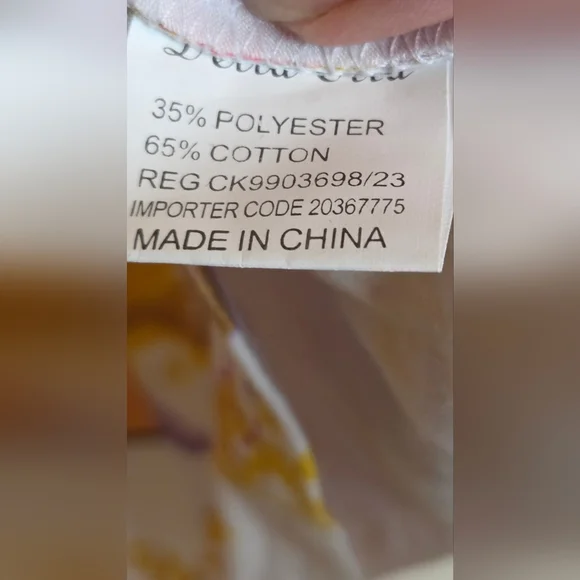 Paolo Santini M Della Vita Multiclrd Lslv Pop art Floral Print Women's T-shirt - Picture 6 of 12